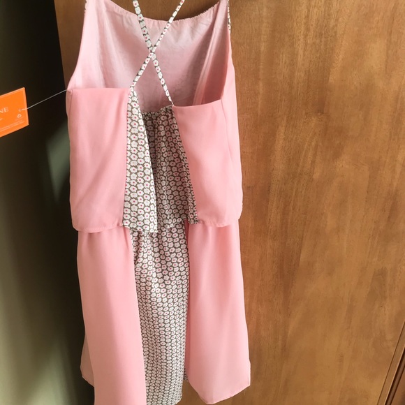 Eddie and Stine Girls 10 Dress Peach tan floral - Picture 11 of 11